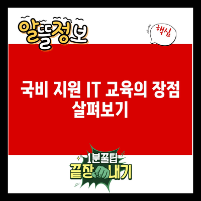 내일배움카드로 국비 지원 IT 교육 받기