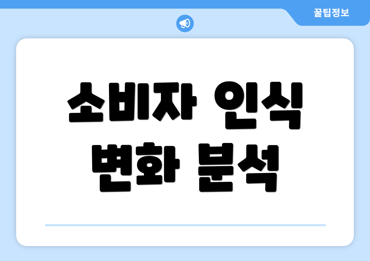 소비자 인식 변화 분석